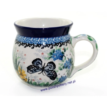 Kubek czeski beczułka 0,35L dek. U5132X Motyl